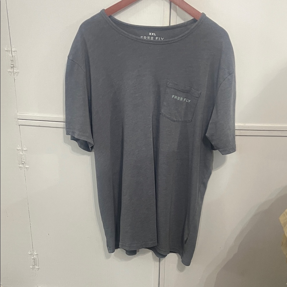 Free Fly Apparel Men’s Charcoal Pocket Tee